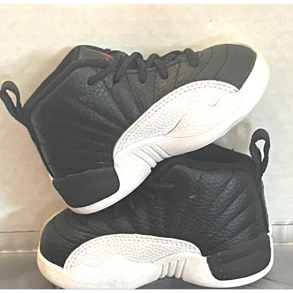 Jordan 12 Retro "Playoffs" Black/Varsity Red-White 850000 006 Toddler Size 5C - Picture 12 of 12
